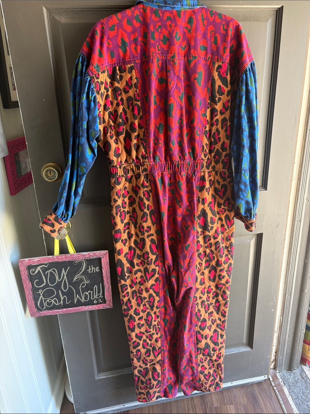 Farm Rio Leopard Print Jumpsuit multi print - Picture 6 of 9